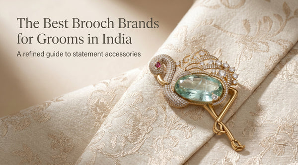 Peacock Suit Brooch for Indian Wedding