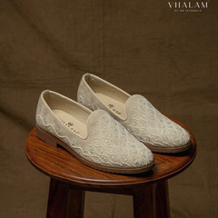 Sandpiper Hand-Embroidered Teardrop Motif Loafers