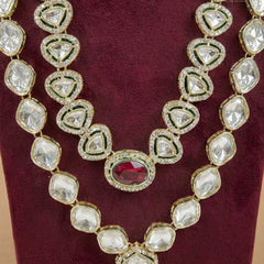 Ruby Heritage Polished Gold Double-Layer Mala