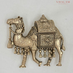 Rajasthani Camel Motif Brooch and Button Set for Wedding Outfit
