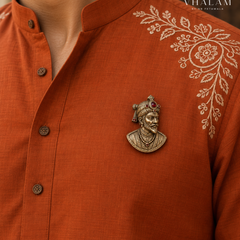Chhatrapati Shivaji Maharaj Rajmudra Brooch