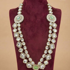 Emerald Statement Polished Gold Heritage Mala