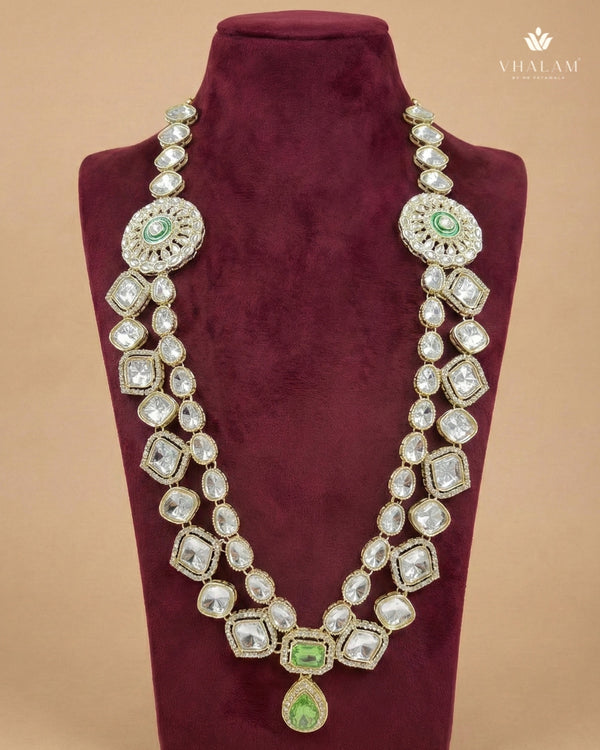 Emerald Statement Polished Gold Heritage Mala