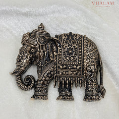 Vintage Maharaja Elephant Brooch & Button Set for Wedding Outfit