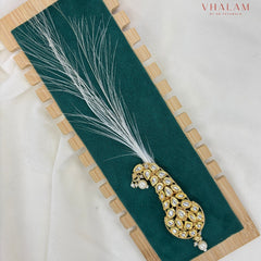 Classic Polki Paisley Safa Brooch