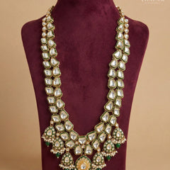 Groom Heavy Polki Meenakari Single-Strand Mala