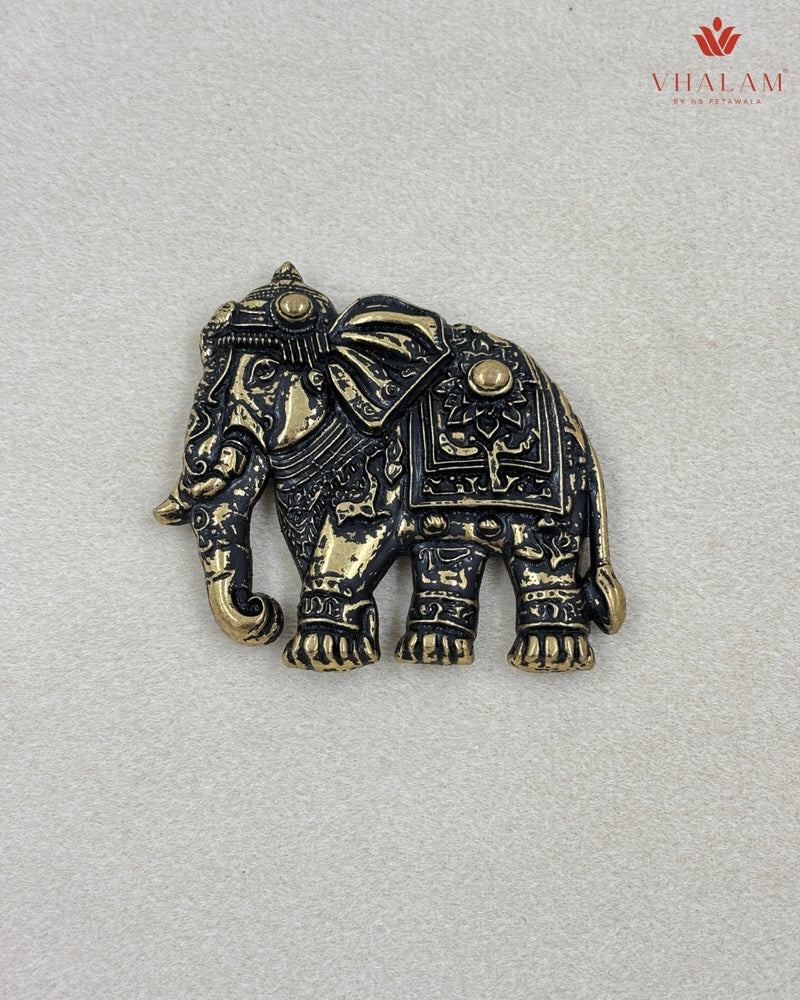 Imperial Royal Elephant Antique Button & Brooch Set