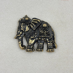 Imperial Royal Elephant Antique Button & Brooch Set