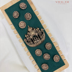 Antique Royal Procession Suit Brooch with Matching Buttons