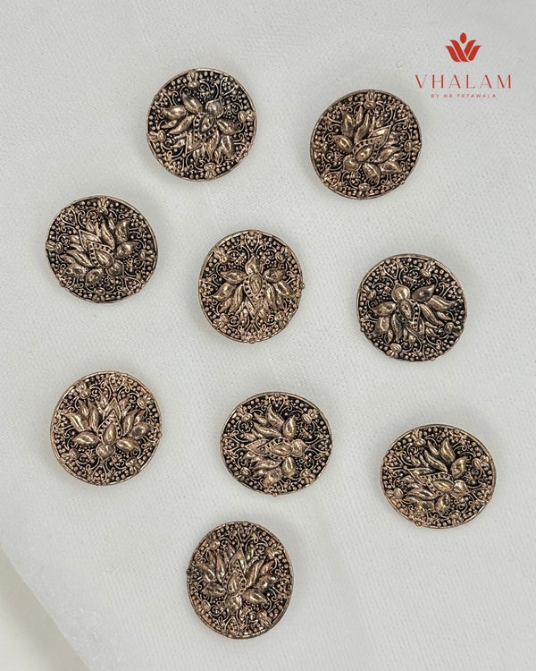 Antique Royal Procession Suit Brooch with Matching Buttons