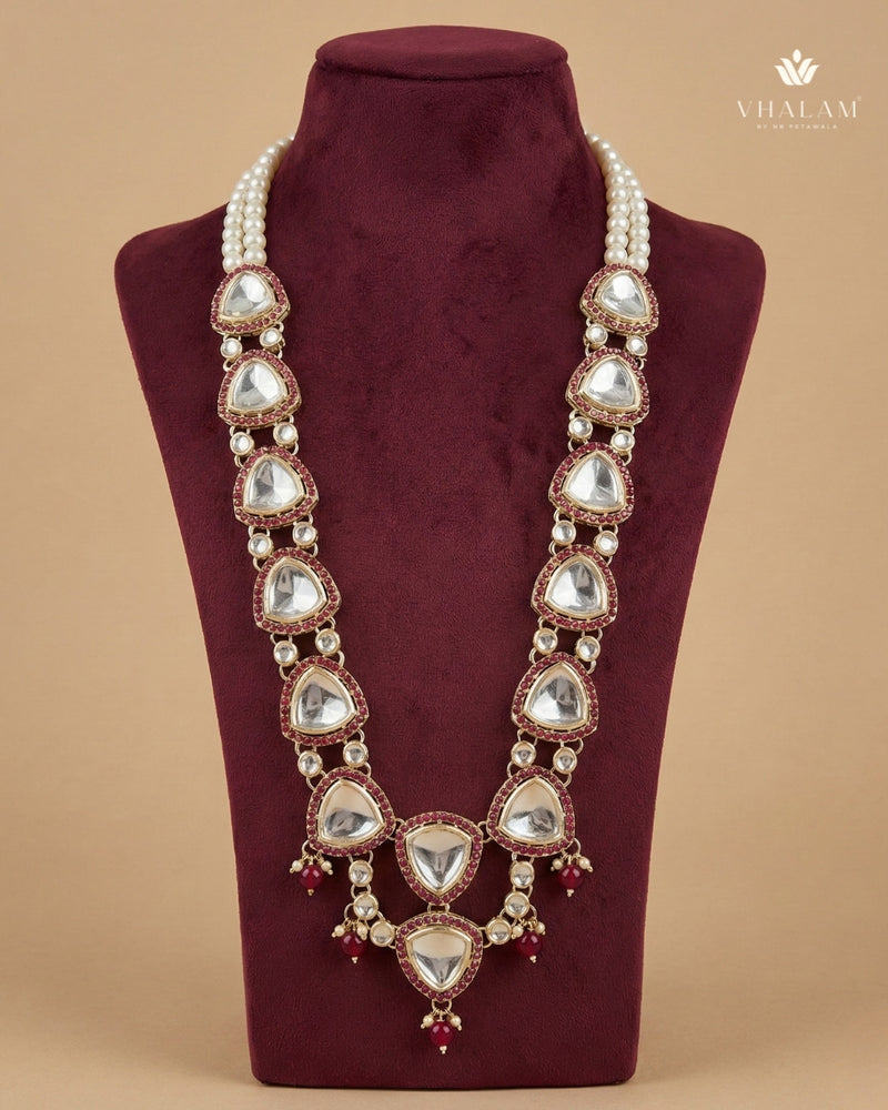 Groom Triangle Kundan Wagh Nakh Dual Mala