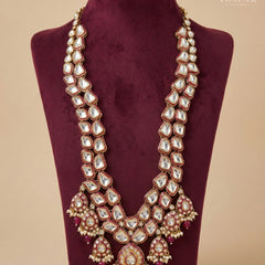 Groom Heavy Polki & Rani Meenakari Single Mala
