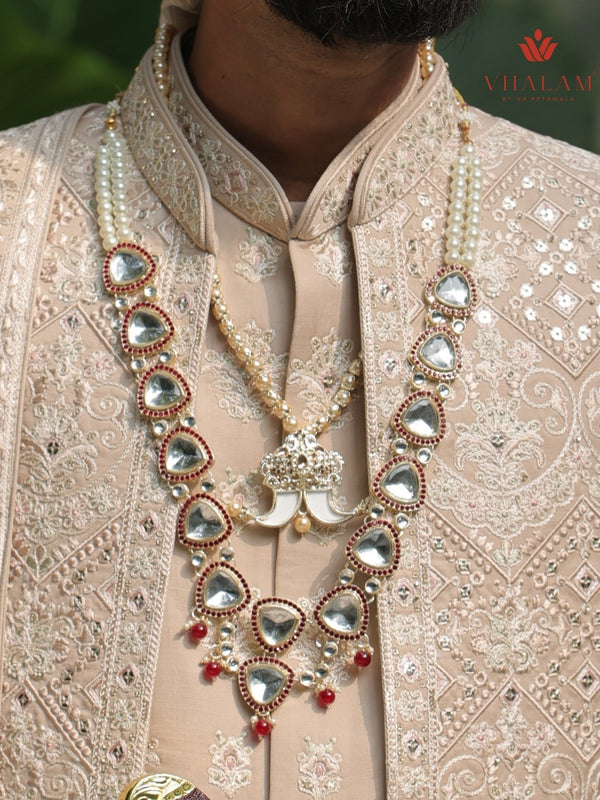 6-Piece Groom's Set for Champagne Beige/ Light Gold Sherwani