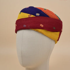 Multicolor Pachrangi Bandhani Pagdi