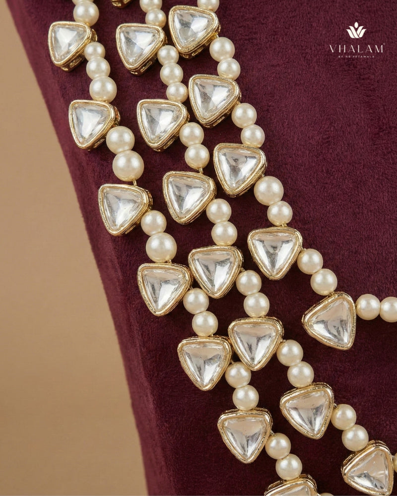 Royal 3-Layer Graduated Pearl Dulha Mala