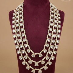 Royal 3-Layer Graduated Pearl Dulha Mala
