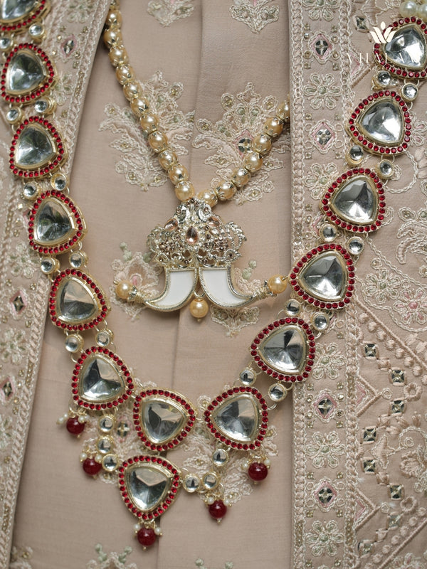 6-Piece Groom's Set for Champagne Beige/ Light Gold Sherwani