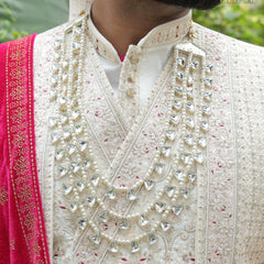 Royal 3-Layer Graduated Pearl Dulha Mala
