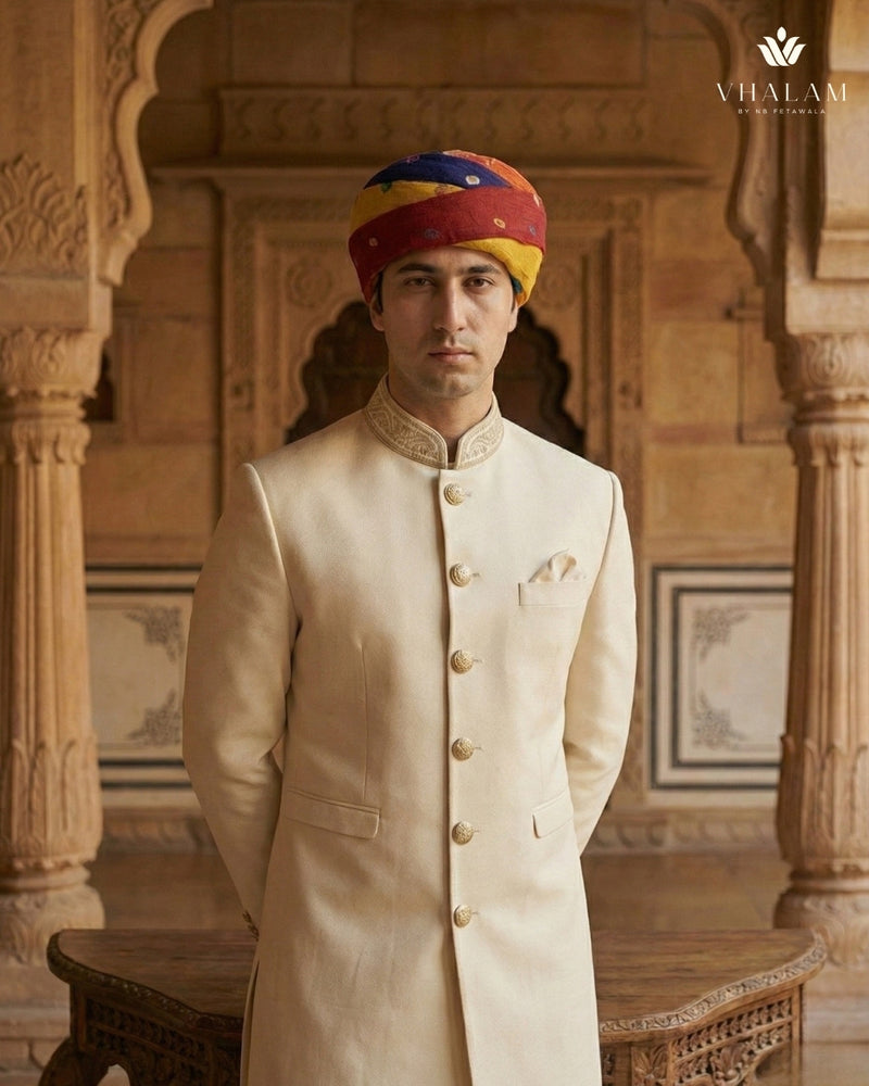 Multicolor Pachrangi Bandhani Pagdi