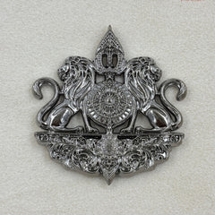 Heritage Lion Shield Silver Button & Brooch Set