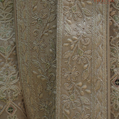 6-Piece Groom's Set for Champagne Beige/ Light Gold Sherwani