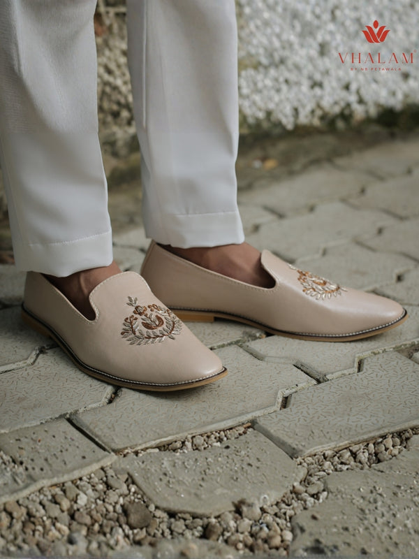 6-Piece Groom's Set for Champagne Beige/ Light Gold Sherwani