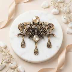 Imperial Elephant Heritage Gold Brooch