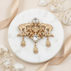 Imperial Heritage Elephant Matte Brooch