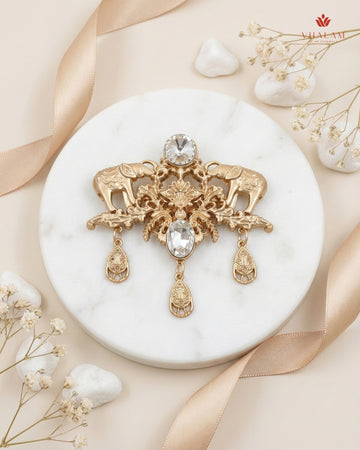Imperial Heritage Elephant Matte Brooch