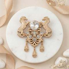Imperial Stallion Heritage Shield Brooch