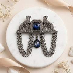 Imperial Panther Sapphire Brooch