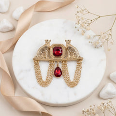 Imperial Panther Sapphire & Gold Brooch
