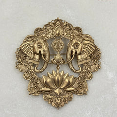 Shahi Gajraj Lotus Heritage Brooch & Button Set
