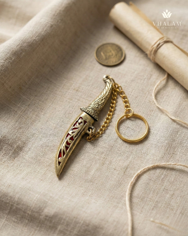 Heritage Brass Metal Keychain Katar (27g | 3.5 inch)