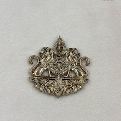 Heritage Lion Crest Gold Button & Brooch Set