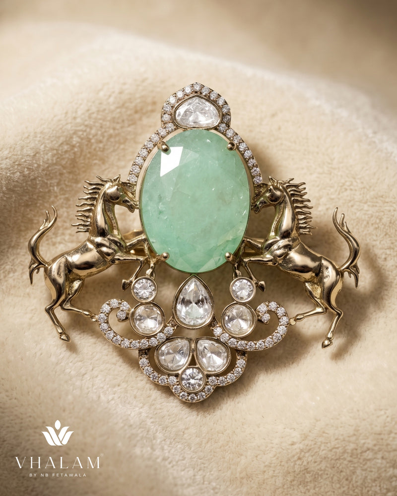 Ashwa Crest Brooch