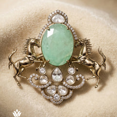Ashwa Crest Brooch