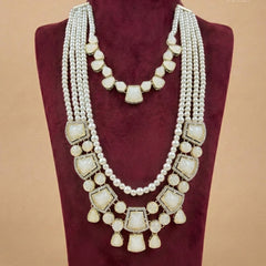 Moonstone Heritage Multi-Layer Pearl Mala