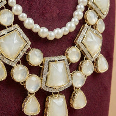 Moonstone Heritage Multi-Layer Pearl Mala