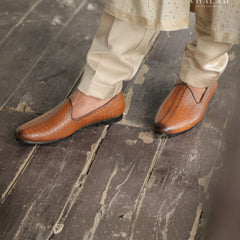 Tan Textured Loafer for Siders