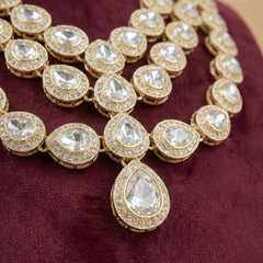 Triple-Tiered Crystal & Polished Gold Heritage Mala