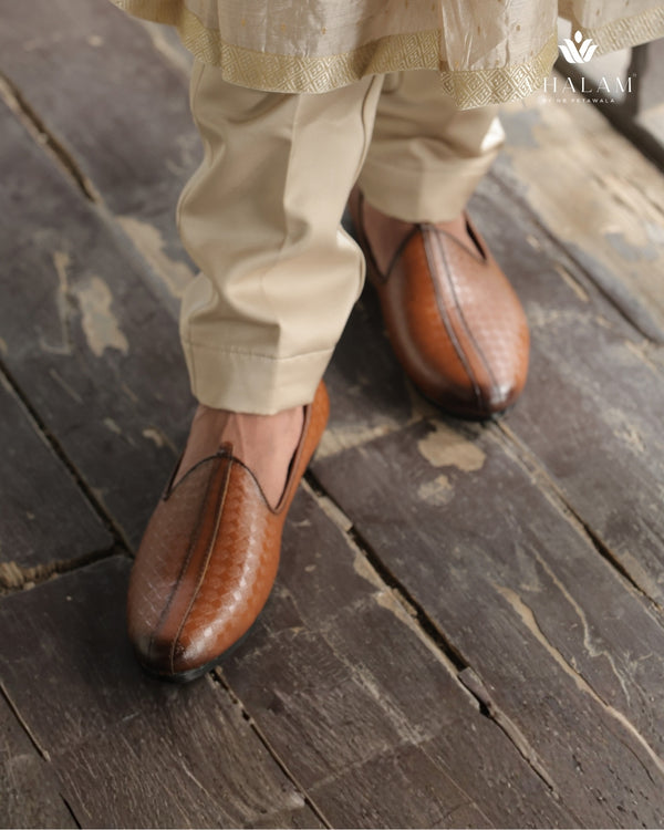 Tan Textured Loafer for Siders