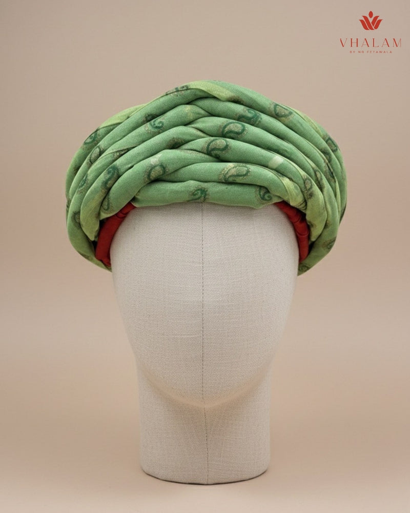 Regal Mint Green Rajasthani Pagdi