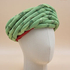 Regal Mint Green Rajasthani Pagdi