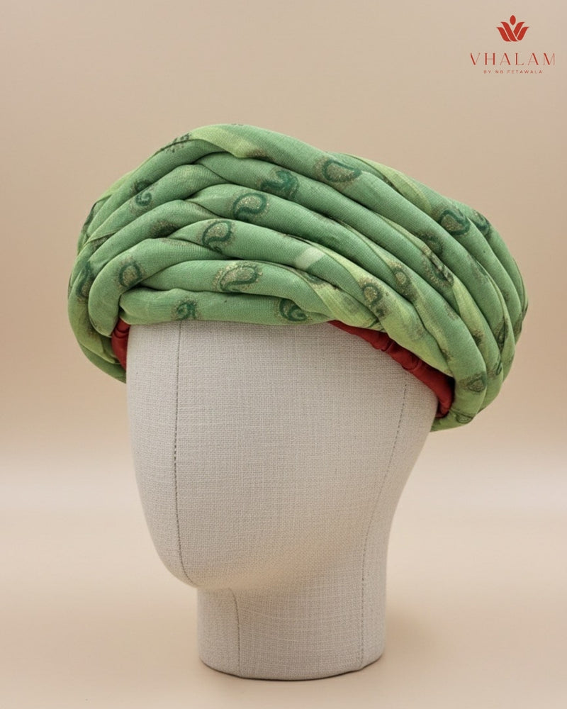 Regal Mint Green Rajasthani Pagdi