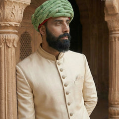 Regal Mint Green Rajasthani Pagdi