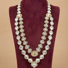 Amber Heritage Double-Layer Polished Gold Mala