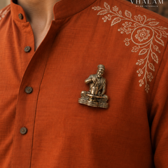 Chhatrapati Shivaji Maharaj Mahadev Darshan Brooch