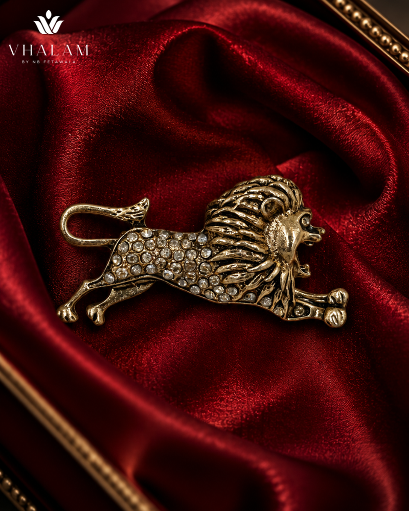 Rajsi Simha Garjana Golden Brooch