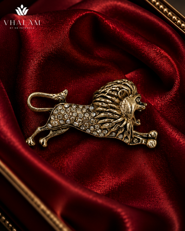 Rajsi Simha Garjana Golden Brooch